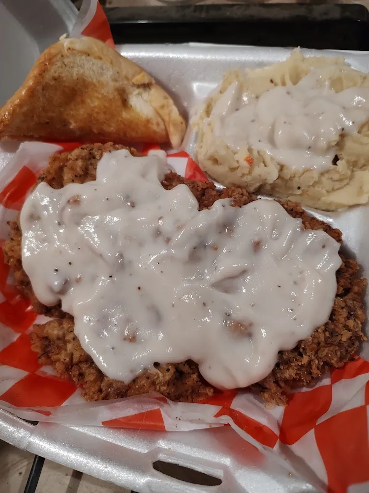 Chicken Fried Steak Dinner & Salad